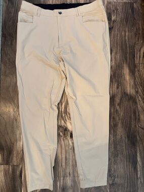 BYLT-Cream Straight-Leg Pants-VERY LIGHT WEIGHT. Men 36